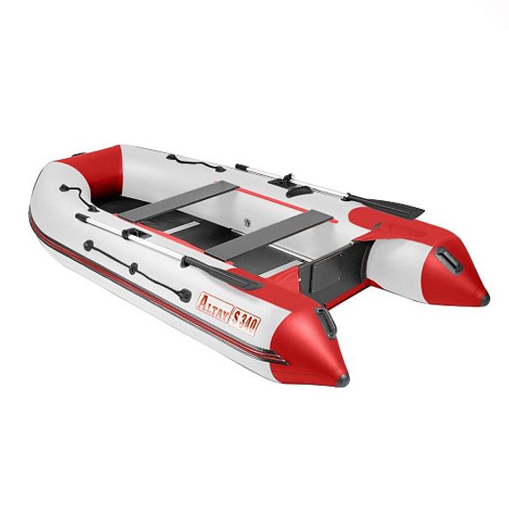 Лодка Алтай S340 светло-серый/красный (Модель A-S340SS) Тонар
