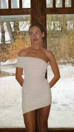 Платье Draped asymmetrical Dress