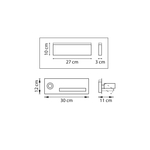 808556 Бра MURO 4,5W+3W LED 360LM+240LM БЕЛЫЙ 3000K