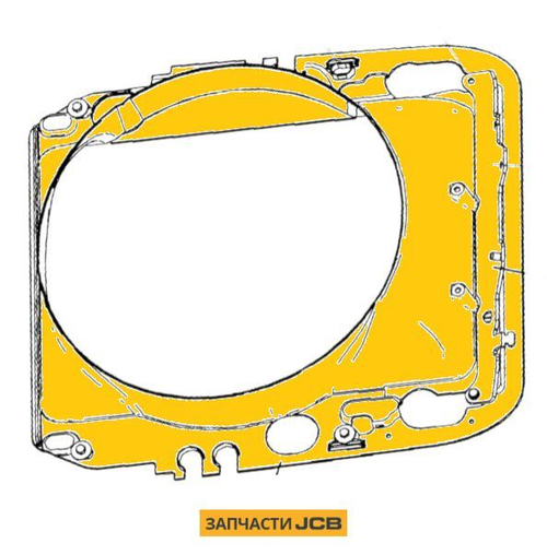 Диффузор радиатора JCB 333/E0143