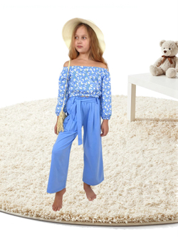 02-95-3 Комплект для девочки (футболка и брюки)