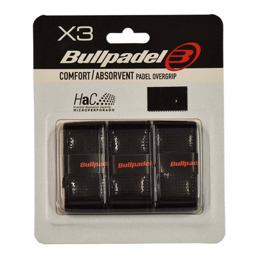 Теннисные намотки Bullpadel HaC Overgrip GB 1201 3P - черный