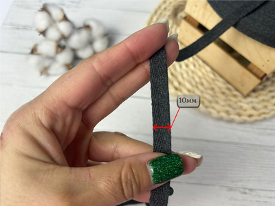 Киперка ХБ 10мм АНТРАЦИТ