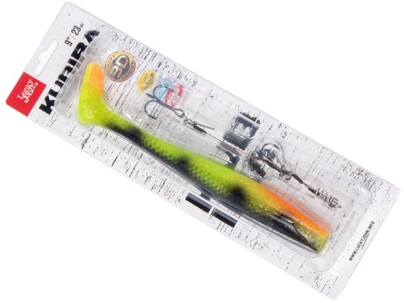 Виброхвосты LJ 3D BBS Series KUBIRA SWIM SHAD 9,0in (22,86)/PG41 1шт.+Stinger L