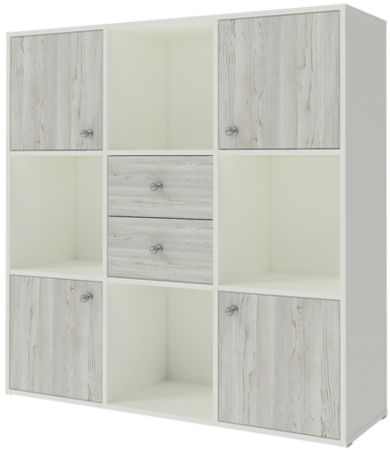 Стеллаж КарИВи Джери Белый  Винтерберг