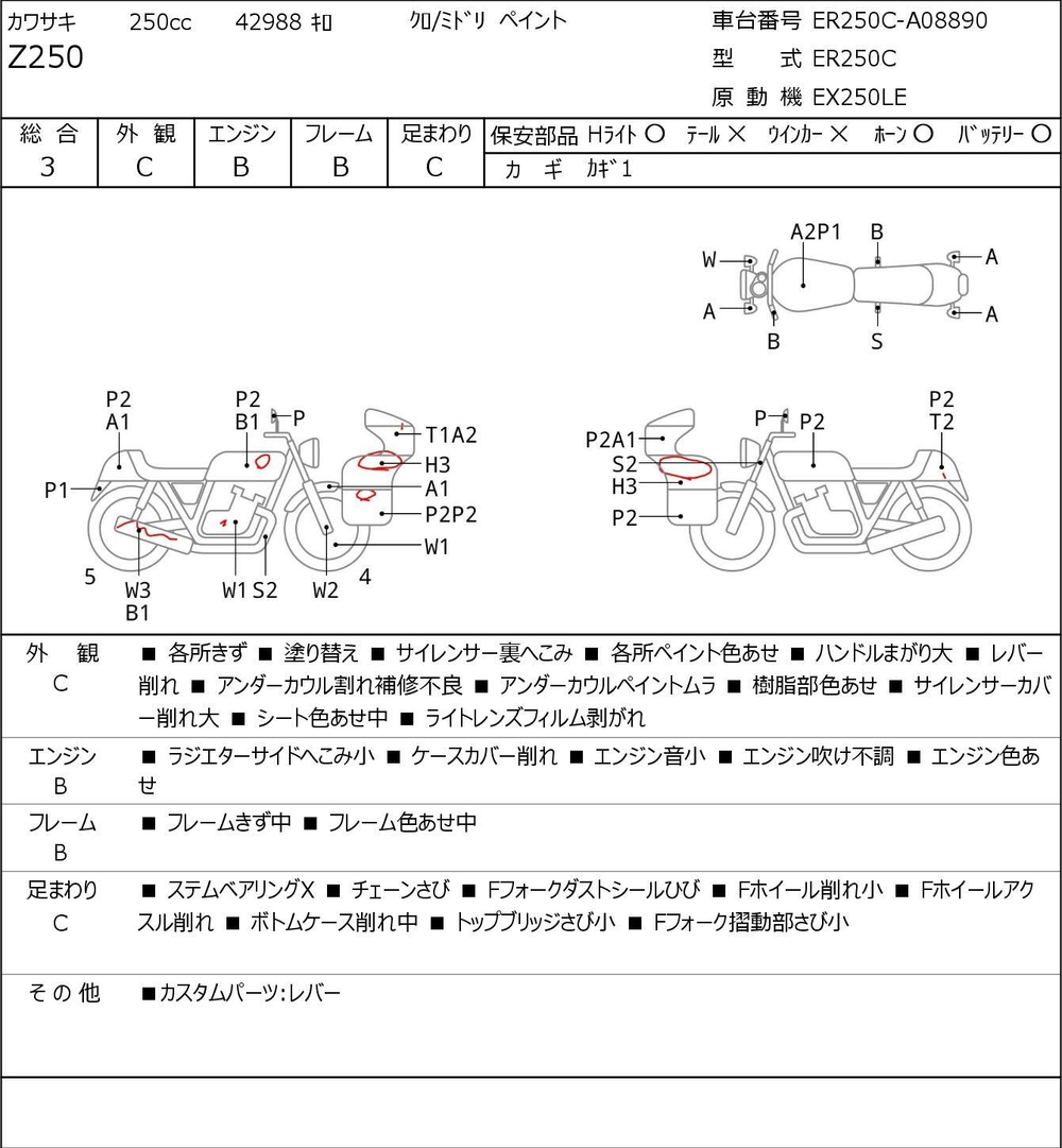 Kawasaki Z250 038161