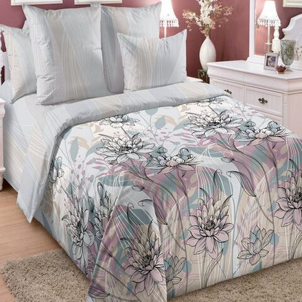 Комплект постельного белья "IS. ЭДЕМ СЕРЫЙ", перкаль, 100% хлопок.