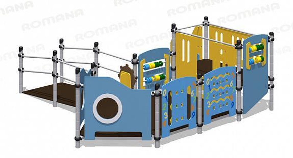 Детский игровой комплекс Romana Катер 104.22.00 для детской площадки