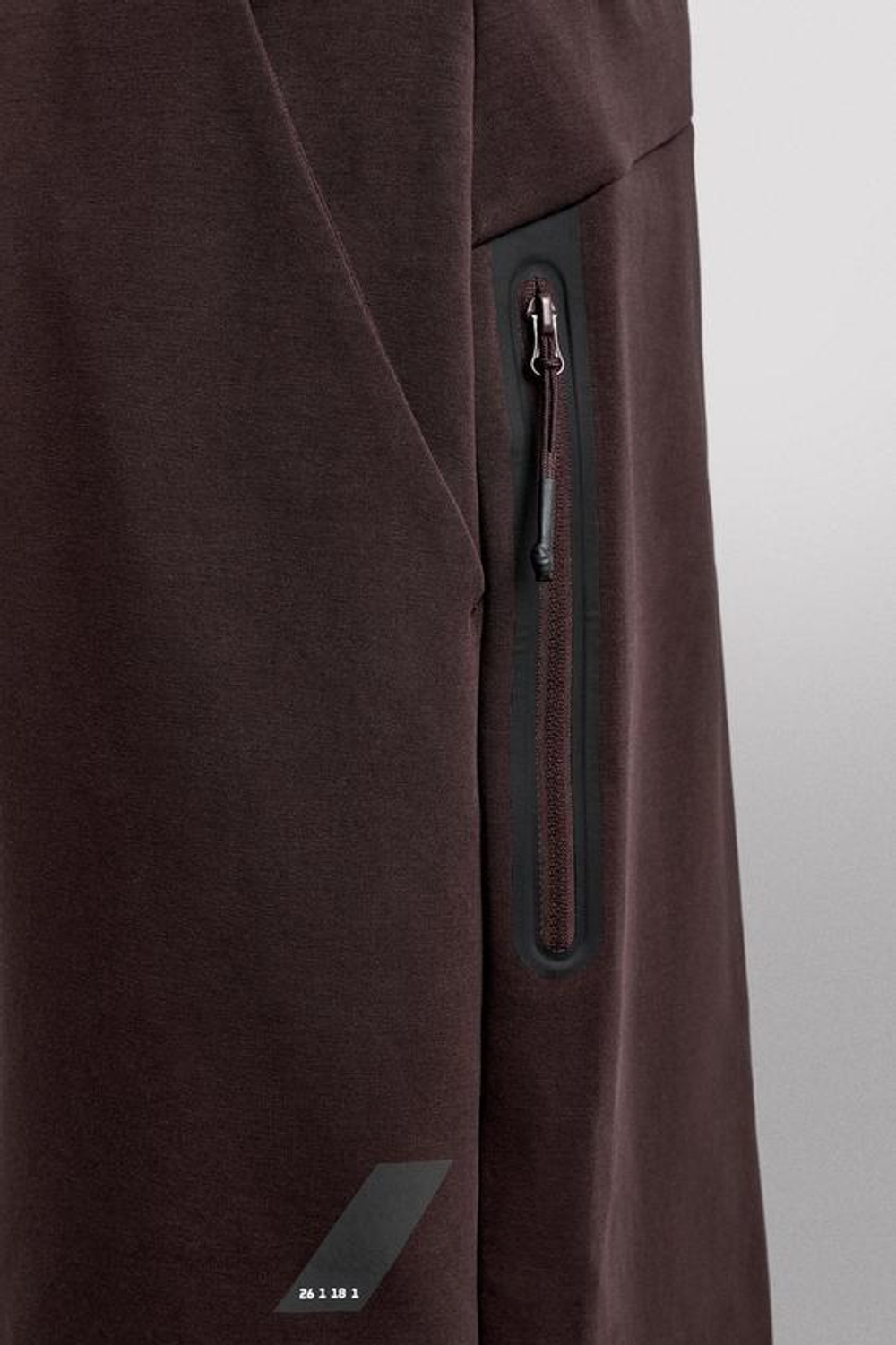 ZARA ТЕХНИЧЕСКИЕ БРЮКИ НА МОЛНИИ, БУРГУНДИ