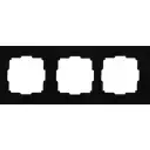 VESNA 742 4200 148 Рамка 3-ая горизантальная черная матовая