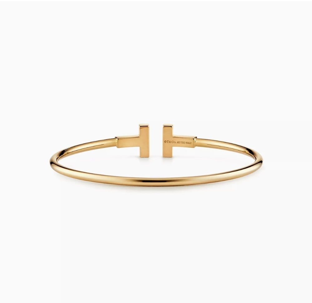 Браслет из золота 18 к (750 проба) , Tiffany, коллекция T 💠Единственный в наличии