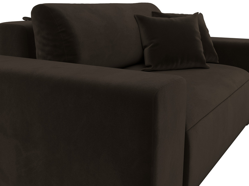 Кресло Лига-036 НПБ МИКРОВЕЛЬВЕТ Коричневый