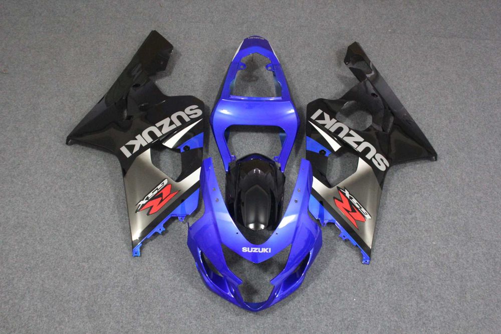 Комплект пластика для мотоцикла Suzuki GSX-R600/750 04-05 Сине-Черный