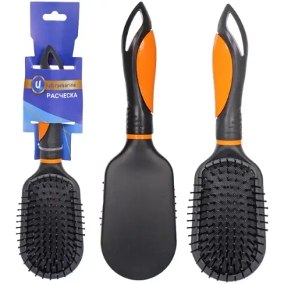 Расческа массажная «Kamila Beauty», трапеция, цвет черный, 23см