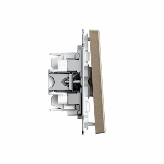 Переключатель перекрестный ArtGallery 10AX быстрозажим. клем. механизм шампань SE GAL000571S