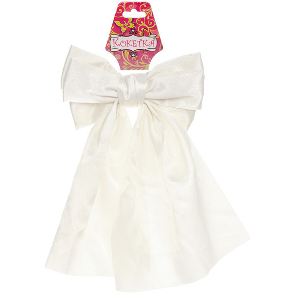 Заколка-автомат для волос «ПЕРСЕЯ», цвет белый, 13*8*18,5см (блистер Кокетка)