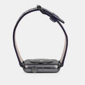 Ремешок для Apple Watch 44/45/46 mm из кожи аллигатора, цвета синий лак