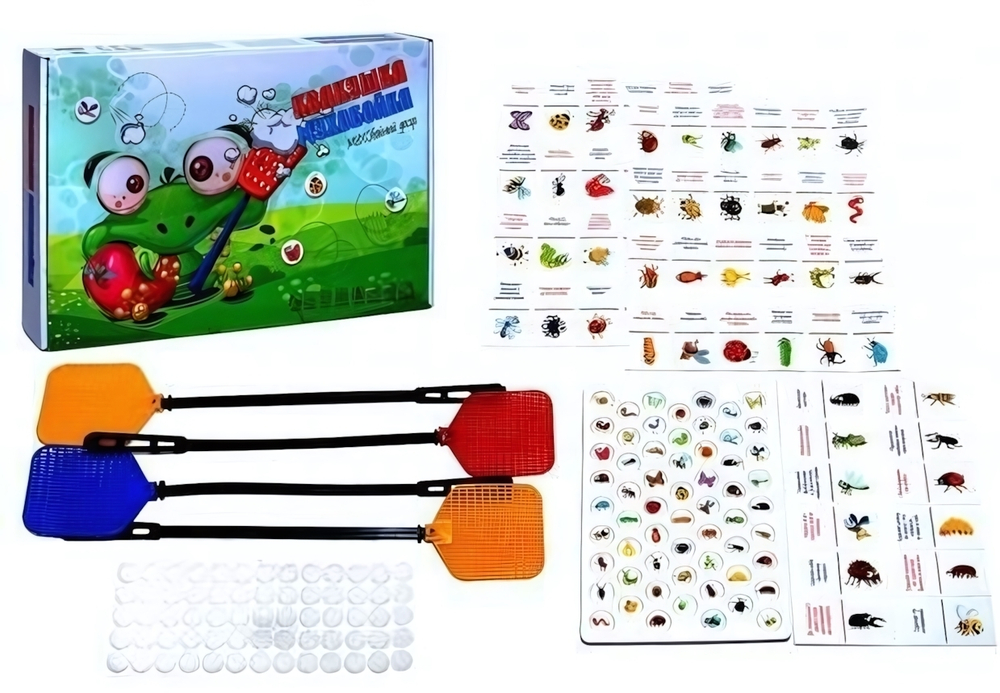 Игра настольная Фанты на скорость "Квакушка и мухобойка" (Ракета)