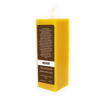 Свеча куб желтая / пчелиный воск / 13х4,5 см