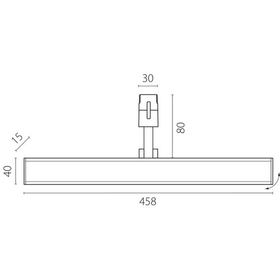 Трековый светильник Lightstar Due Hermes 270347