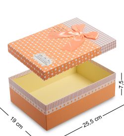 WG-30/2-B Коробка подарочная «Прямоугольник» цв.коричневый