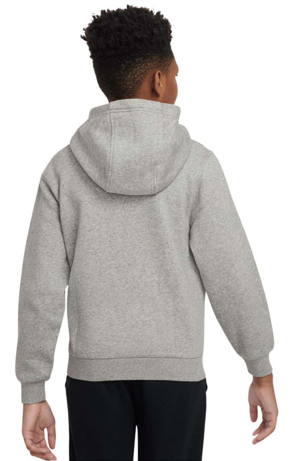 Кофта для мальчика теннисная Nike Kids Sportswear Club Fleece - dark grey heather/white