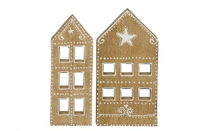Декор "Домик" в ассортименте 7,5х2,5х20см/11х2,5х21см