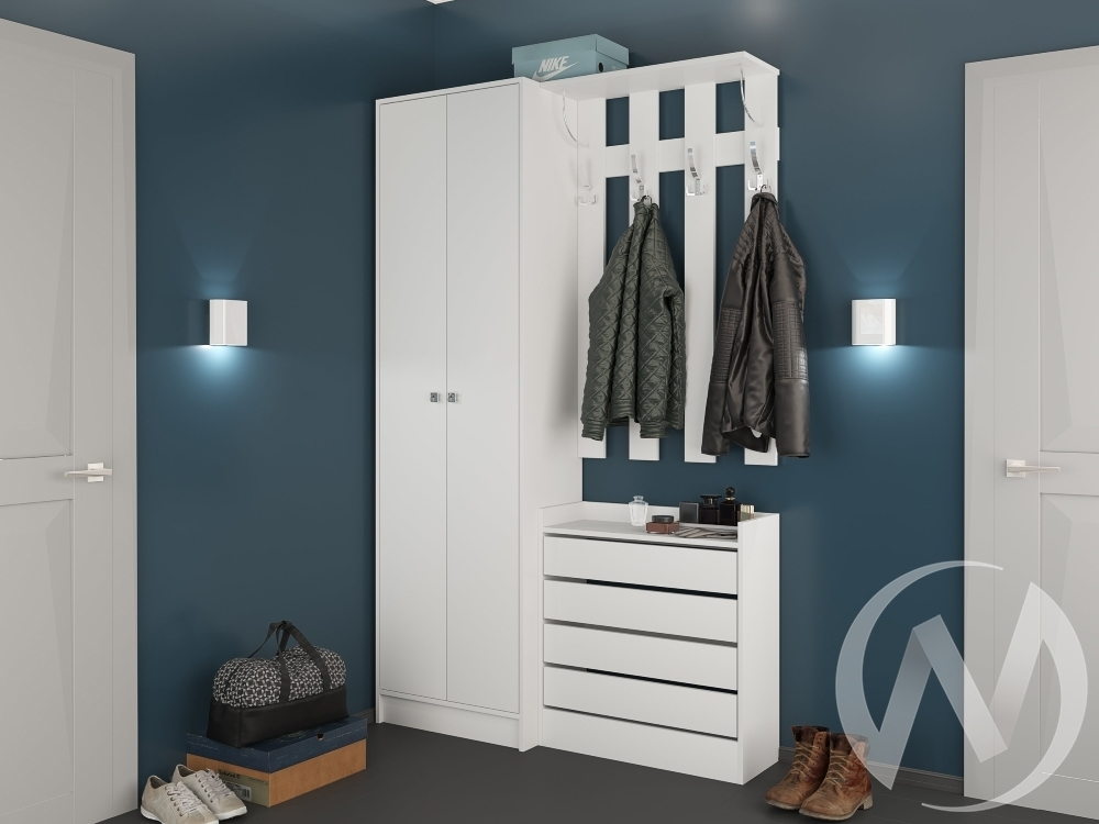 Прихожая "Ямайка" (белый) Комплектация 2