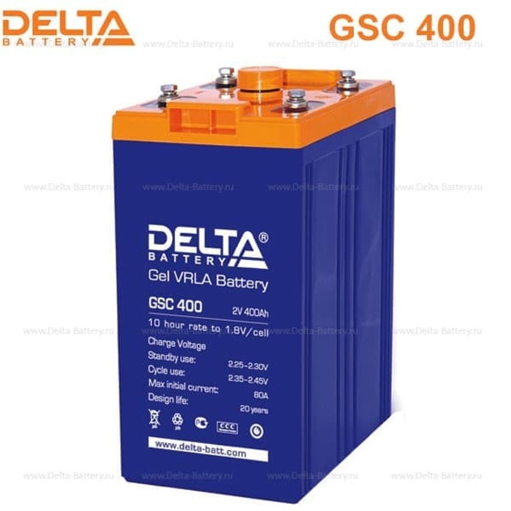 Аккумуляторная батарея Delta GSC 400 (2V / 400Ah)