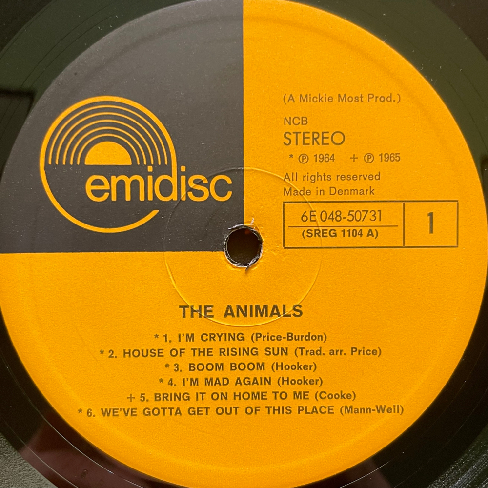 The Animals ‎– House Of The Rising Sun (Дания)