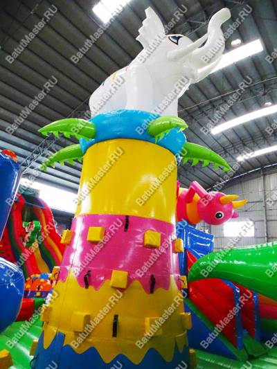 Хамелеон и динозавры 17*9*9 м, два входа