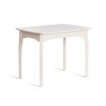 Стол CATERINA бук, мдф, 100+30x70x75, Ivory white