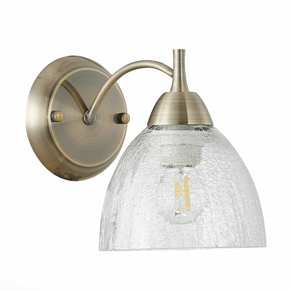 SLE104401-01 Светильник настенный Бронза/Прозрачный E27 1*60W