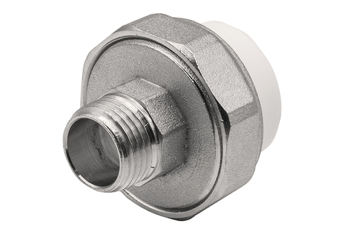 Муфта комб. разъемная, нар 25х1/2" EVER® plast БЕЛЫЙ (Россия)