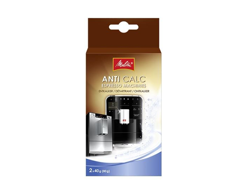 Очиститель от накипи для авт. кофемашин Melitta, 2 шт. х 40 г
