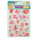 Наклейки объемные "Вдохновение", 19х15 см, ассорти 12 видов, FUNSTER (ФАНСТЕР), 666088