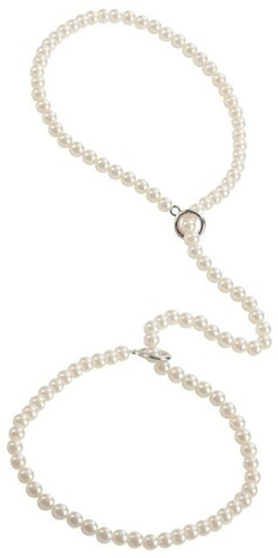 Декоративные фиксаторы из жемчужин Pearl Cuffs (Цвет: белый)