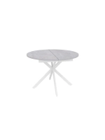 Стол кухонный обеденный круглый раздвижной 100х100х75,5 см