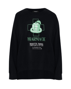 UNDERCOVER x BRIGITTE TANAKA ТОЛСТОВКА ЧЕРНАЯ PHARMACIE