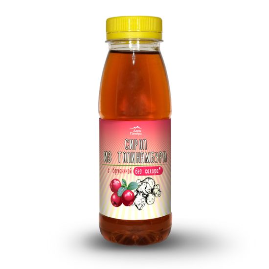 Сироп из топинамбура С БРУСНИКОЙ, пл.б., 250 мл, 330 г