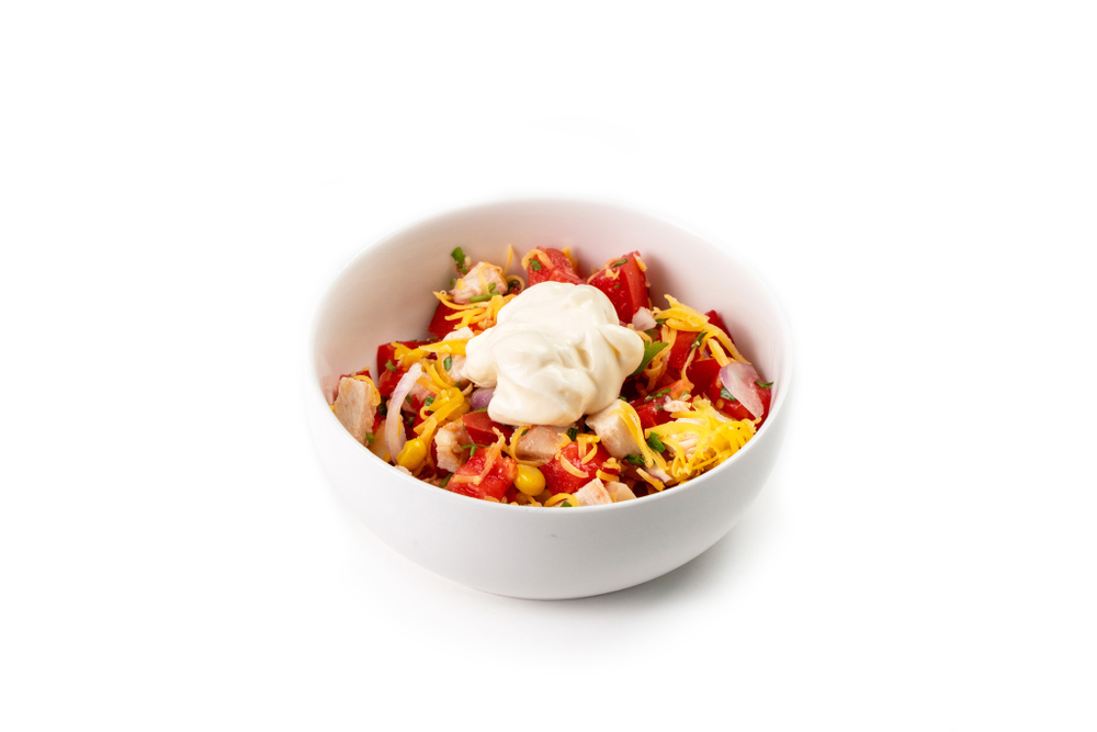 Салат с копченой курицей 200 гр