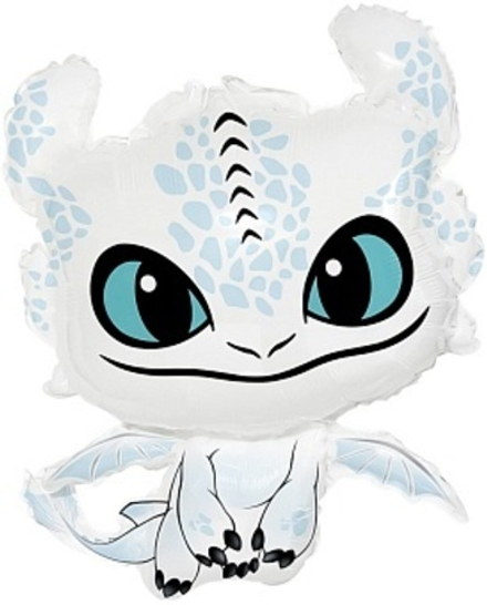 К Фигура Любимый Дракон Белый 32''/81 см.