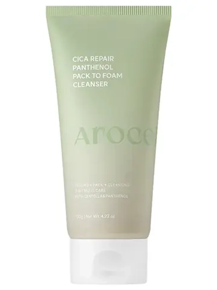 Arocell Очищающая маска-пенка с центеллой и пантенолом для чувствительной кожи Cica Repair Panthenol Pack To Foam Cleanser 120 гр