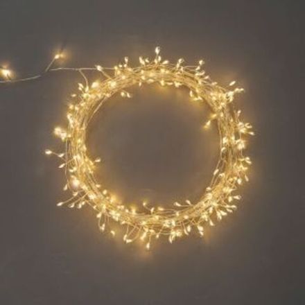 Гирлянда роса Фейерверк с контроллером 10м, 250LED, цвет свечения теплый белый, на катушке NEON-NIGH