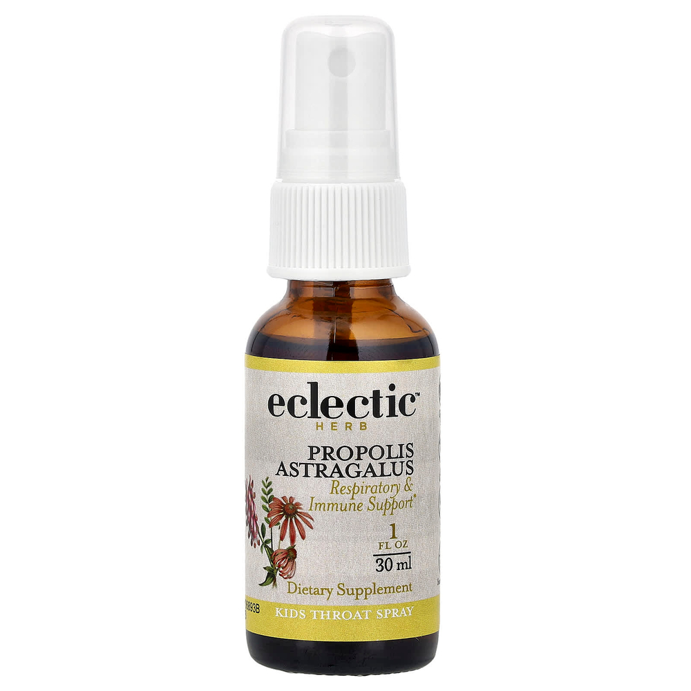 Eclectic Herb, детский спрей для горла, прополис и астрагал, 30 мл (1 жидк. унция)