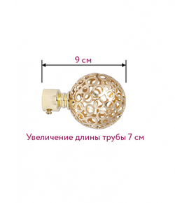 Наконечник для кованного карниза Ажур D 16/19