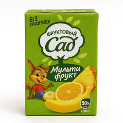 Сок натуральный Фруктовый Сад яблоко 0.95 л