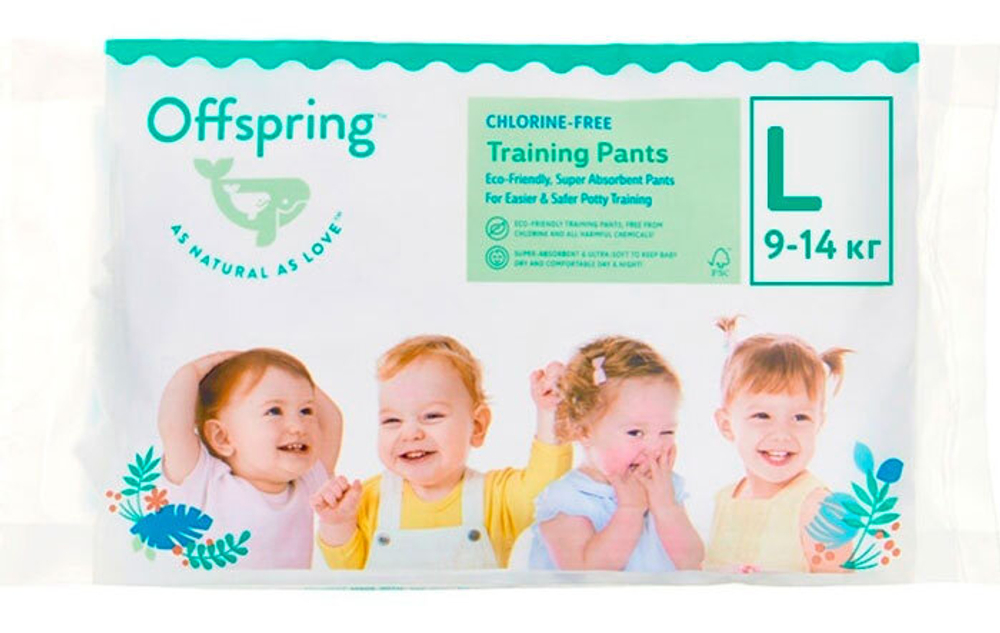 Трусики Offspring Travel pack L (9-14 кг) 3 шт