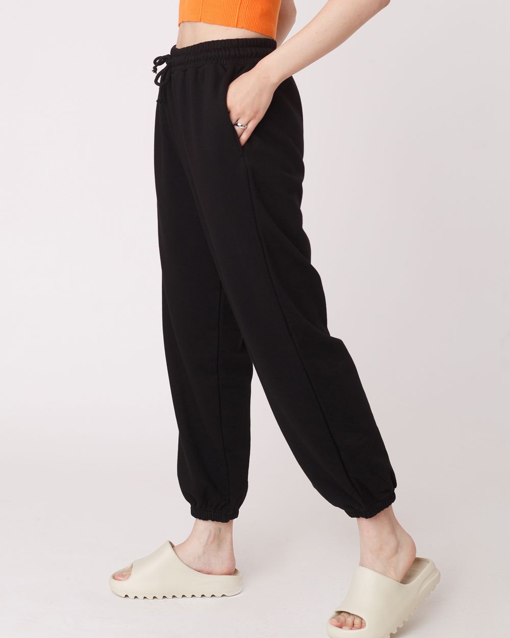 Купить Брюки Джоггеры FOS Женские Черные Брюки Джоггеры FOS Женские Черные