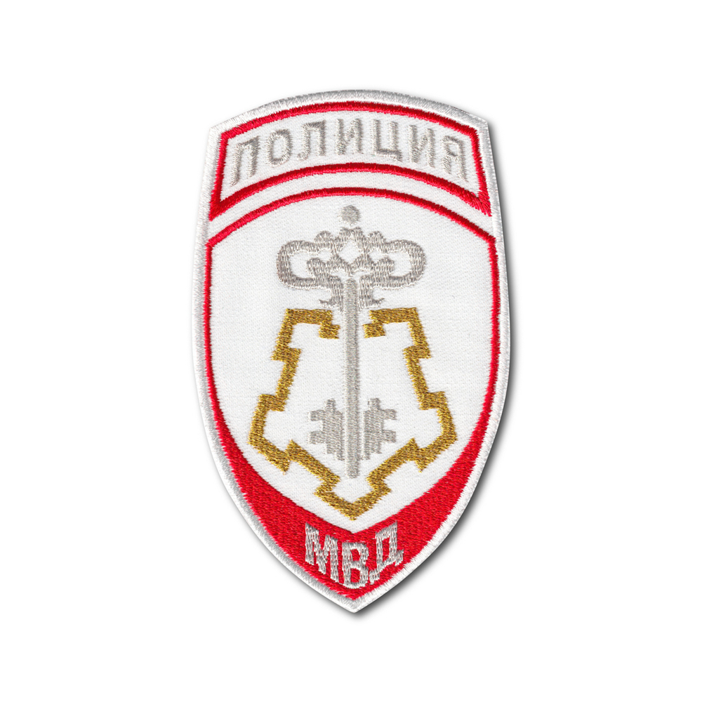 Нашивка ( Шеврон ) На Рукав Полиция Вневедомственная Охрана МВД России Белая | ATRIBUTICASTORE.RU